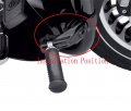 Hongk- Kit 111- Chrome 2 5 Short Angled Adjustable Highway Foot Peg Mount Compatible With 1 25 1-1 4 Engine Guard Harley