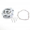 Httmt Chrome Left Engine Stator Cover See Through Compatible With Suzuk 2004 Gsxr 750 1000