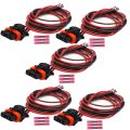5x Ignition Coil Connector Plug W Wiring Harness For Volvo S60 S70 S80 V70 Xc90 Pigtail 