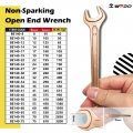 Wedo Non-sparking Single Open End Wrench Spark-free Safety Spanner Beryllium Copper Non-magnetic Din Standard Bam Fm