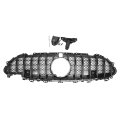 Black Front Upper Hood Bumper Grille For Mercedes-benz Cls450 2019 Kidney Grill Amg Style