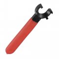 Uxcell Collet Chuck Wrench Spanner For Er25m Clamping Nut Milling Machine Lathe Holder Tool With Red Non-slip Handle 2pcs