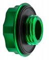 Vms Racing Green Oil Cap With Powered By H22 Emblem In Cnc Machined Billet Aluminum Compatible Honda Series Engines