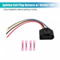 Uxcell 4pcs Ignition Coil Connector For Volkswagen Cc 2 0t009-2016 Tiguan 2 2009-2016 No 1j0973724cs Ignition Coil Connector