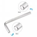 Uxcell 8mm Hex Key Wrench L Shaped Cr-v Repairing Tool