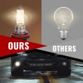 Hecasa Pair Fog Light Compatible With 2014-2015 Honda Civic Coupe Halogen Front Bumper Driving Lamp Clear Lens Plastic Glass