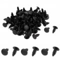 Uxcell 100pcs Plastic Rivets Fastener Push Clips Black For Car Automotive Fender