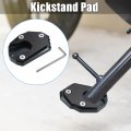 1 Set Motorcycle Kickstand Pad Side Stand Bracket Foot Extension Enlarger Plate Support For Kawasaki Z900rs 2018-2022 Titanium