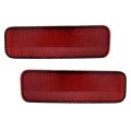 Ford Bronco Sport 2021 2022 2023 2024 Bumper Reflector Driver And Passenger Side Pair Rear Red Snap-in Pp Plastic Housing Pc 