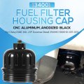134001 Fuel Filter Housing Cap Fits For Chevy Gmc 6 6l L5p Duramax Diesel 2500hd 3500hd 2017-2019 Aluminum Black
