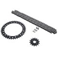 Non O Ring Chain Sprocket Black For 2001-2004 Yamaha Yfm350 Warrior 14 41 104l