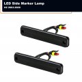 Gtinthebox Smoked Lens Amber Led Front Side Marker Light For 2003-2009 Hummer H2 Fender Lamps