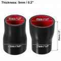 Uxcell 38-48mm 1 5 -1 9 Id Straight Silicone Reducer Hose Coupler Intercooler Tube Black For Car Intake Piping
