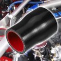 Uxcell 38-48mm 1 5 -1 9 Id Straight Silicone Reducer Hose Coupler Intercooler Tube Black For Car Intake Piping