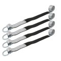 Universal Silver Rim Tie Down Set Wheel Straps Heavy Duty Adjustable 4 3300 Pound Working Load For Pickups Suv Atv Trailer 