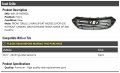 Front Grille Assembly 3-bar Grey Chrome Compatible With 2017-2018 Hyundai Santa Fe Sport Without Camera Option