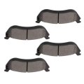 Rear D1109 Semi-metal 4pcs W Hardware Disc Brake Pad Set 