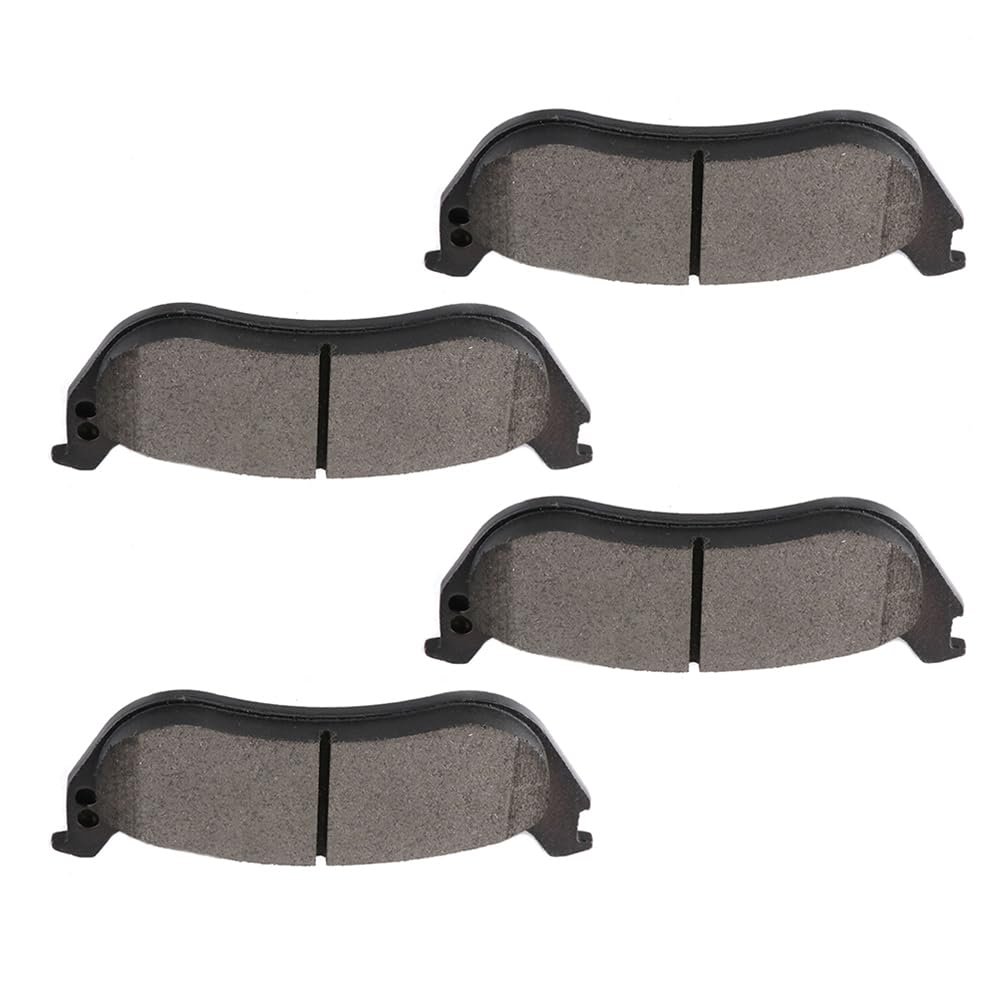 Rear D1109 Semi-metal 4pcs W Hardware Disc Brake Pad Set
