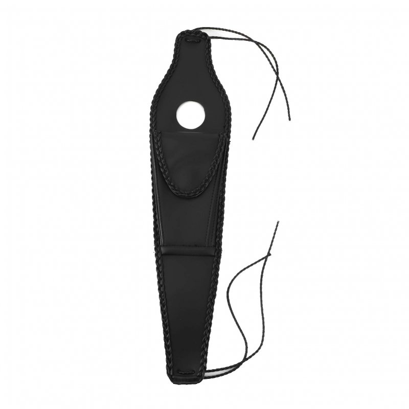 Motorcycle Gas Tank Bag Fuel Pouch Pu Leather Console Center Front Fit For Xl 883 1200 48 Black Braided Rope