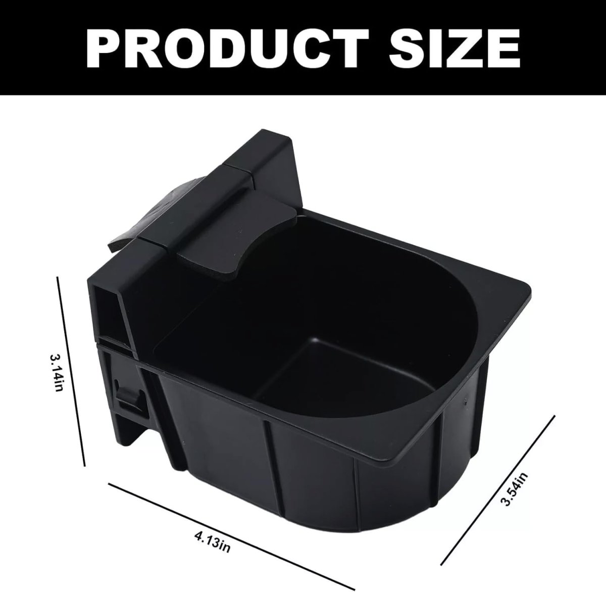Center Console Cup Holder Divider For Subaru Impreza 2008 2014 Wrx Sti 2015 2021 And Crosstrek Premium 2016 2017 Black Abs