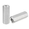 M8 X 1 25-pitch 40mm Length Coupling Nuts 2pcs 304 Stainless Steel Metric Hex Rod 