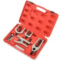 Auto Dynasty 5pc Universal Repair Kit With Joint Separator Tie Rod Ball Romover Pitman Arm Puller End Red Storage Case