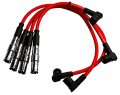 Vms Racing 99-01 10 2mm High Heat Performance Spark Plug Wires Set In Red Compatible With Volkswagen Vw Jetta 2 0l Engines Only