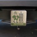 Drink More Beer Support Local Leprechauns Trailer Hitch Cover Plug For 2 In Receivers Heavy Duty Black Abs Plastic Modern Style