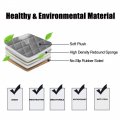 Uxcell 2pcs Front Seat Cushion Universal Interior Pad Mat With Breathable Plush For Automotive Car Gray