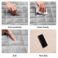 Uxcell 2pcs Front Seat Cushion Universal Interior Pad Mat With Breathable Plush For Automotive Car Gray