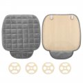 Uxcell 2pcs Front Seat Cushion Universal Interior Pad Mat With Breathable Plush For Automotive Car Gray