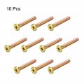 Uxcell M8x60mm Phillips Head Machine Screws Zinc Plated Cross Screw Leather Fasteners Bolts For Account Book Full Thread Carbon