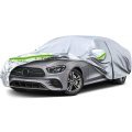 Waterproof Car Cover For 2006 2024 Mercedes Benz E Class E300 E350 E400 E450 6 Layer Silver All Weather With Zipper Door And 