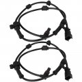 2pcs Abs Wheel Speed Sensor Front Pair Compatible For Buick Rainier 4 2l 5 3l 2003-2006 Chevrolet Ssr 2002-2009 Trailblazer 