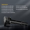 Ocpty Ignition Coil Coils Pack Fits Uf333 Uf3 Uf-3 Uf-494 For Toyota Solara 2 4l 2002-2003 Rav4 2 2004-2008 2 0l 2001-2003 Set