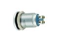 Alpinetech 12mm White 12v Led Metal Indicator Pilot Custom Dash Light Lamp 