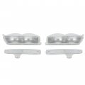 Hecasa Front Corner Bumper Signal Lights Caps Lens For 1997-2001 Jeep Cherokee Xj Clear 