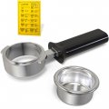 Oem Gaggia Bottomless Portafilter 58mm Authentic Italian With 3 Cup Filter Basket For Classic Pro Gladwise Coffee Card 