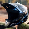 Ilm Youth Kids Dirt Bike Helmet Atv Motocross Dot Off-road Street Goggles Gloves Full Face Protective Model Bld-818 Blue 