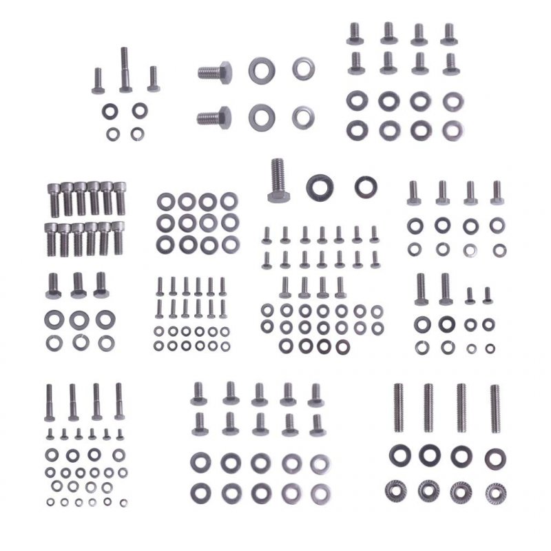 Stainless Engine Hex Bolt Kit For Small Block Chevy Sbc 265 283 305 307 327 350 400