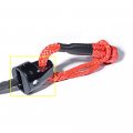 Black 92 Synthetic Winch Rope Cable Protective Sleeve 20500lbs Aluminum Shackle Wll 30000lbs For Suv Atv Utv Steel Cables Ropes