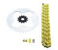 Fits Honda Trx250r 250r 520-96 Yellow Non O Ring Chain Sprocket Silver 12 39 