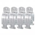 Uxcell 2-3 8 Emt Strut Clamps Steel For Rigid Conduit And Pipe 4pcs Universal With Bolt Nut