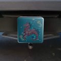 Hippocampus Mythical Sea Horse With Fish Tow Trailer Hitch Cover Plug Insert