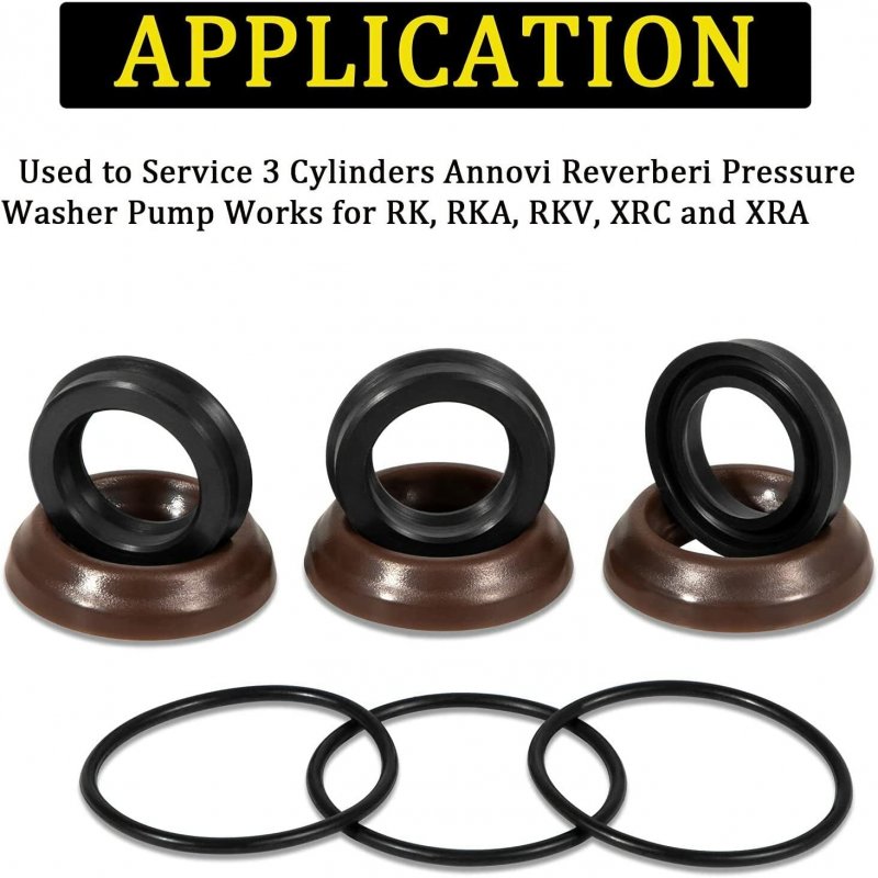 18mm Gasket Seal Kit For Pressure Washers Xr Annovi Reverberi Rk Rka Rkv Xrc Xra Ar1857 70-0177 New