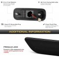 Vipmotoz Full Led Strip Rear Side Marker Lights Fender Parking Lamps Compatible With 1989-1994 Nissan S13 240sx Chrome Housing