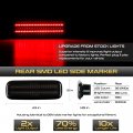 Vipmotoz Full Led Strip Rear Side Marker Lights Fender Parking Lamps Compatible With 1989-1994 Nissan S13 240sx Chrome Housing