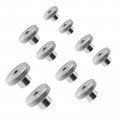 10pcs Of M3 M4 M5 M6 M8 Knurled Thumb Nuts Round Hand Grip Knobs Female Threaded 304 Stainless Steel Din 466 High Type 