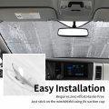 Foruidea View Of Rome From Castel Sant Angelo Car Windshield Sun Shade Autoshade For Truck Suv-blocks Rays Sun Visor