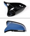 True M4 Style Side Wing Mirror Full Cover Housing Assembly Replacement Fits For Bmw F22 F30 F31 F32 F33 F36 Glossy Blue